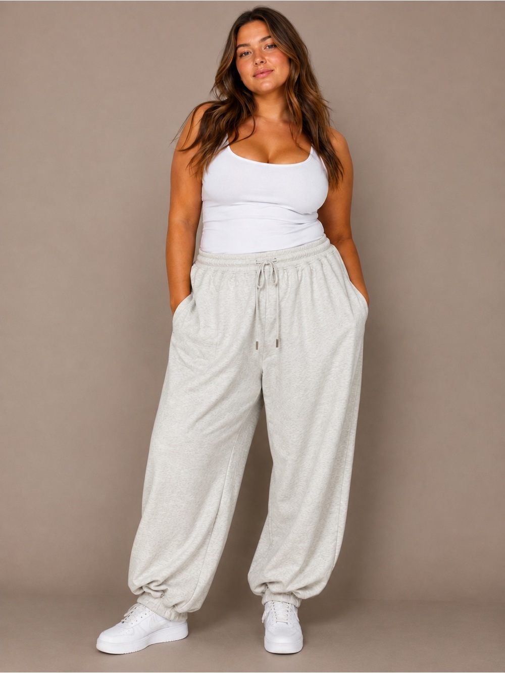 Nāp Take a Nap Heather Gray Balloon Jogger Sweatpants XXL